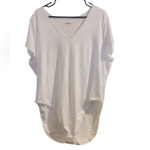 Old Navy White V-Neck Bodysuit